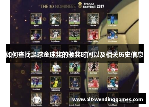 如何查找足球金球奖的颁奖时间以及相关历史信息