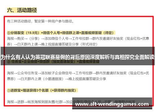 为什么有人认为英冠联赛是假的背后原因深度解析与真相探究全面解读